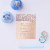 Makeup Artist Glitzer Gold Preisliste Lila Flyer (Einzeln)