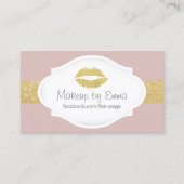 Makeup Artist Glitzer Livio Vacchini Gebäudes Visitenkarte (Vorderseite)