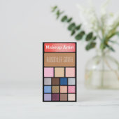 Makeup Artist / Glitzer Palette Visitenkarte (Stehend Vorderseite)