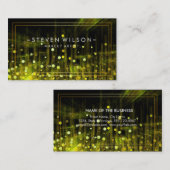 Makeup Artist Glow Glitzer Sparkle Modernes Radium Visitenkarte (Vorne/Hinten)