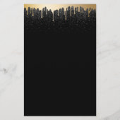 Makeup Artist Gold Liften Moderne Tropfen Schwarze Flyer (Hinten)