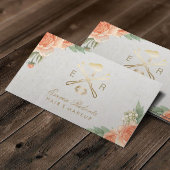 Makeup Artist Gold Lips & Dryer Salon Terminkarte