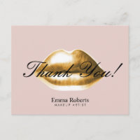 Makeup Artist Gold Lips Rosa Salon Danke