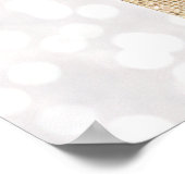 Makeup Artist Gold Lipstick Bokeh Beauty Poster (Ecke)