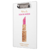 Makeup Artist Gold Sequel Wasserfarbene Schönheit Klemmbrett (Links)