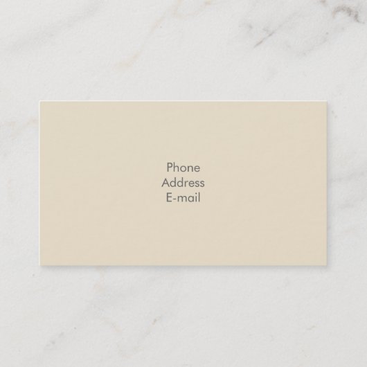 MakeUp Artist Gold Sequin Visitenkarte (Rückseite)