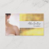 MakeUp Artist Gold Sequin Visitenkarte (Vorderseite)