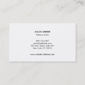 Makeup Artist Gold spielen Rote Lippen Schwarz Visitenkarte (Rückseite)