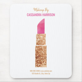 Makeup Artist Goldene Folge Wasserfarben Schönheit Mousepad