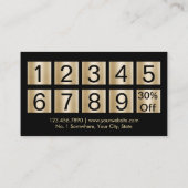 Makeup Artist Goldenen Täler Treuekarte (Rückseite)