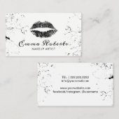 Makeup Artist Goth Chic Visitenkarte (Vorne/Hinten)
