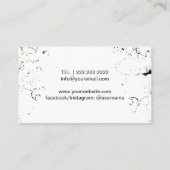 Makeup Artist Goth Chic Visitenkarte (Rückseite)