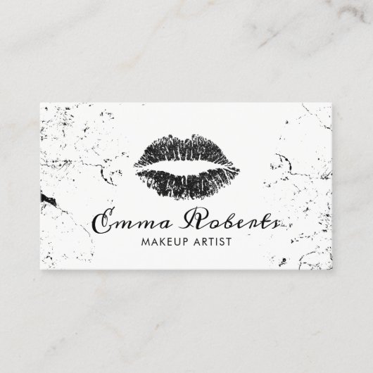 Makeup Artist Goth Chic Visitenkarte (Vorderseite)