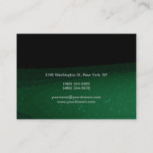 Makeup Artist Green Black Chubby Business Card Visitenkarte (Rückseite)