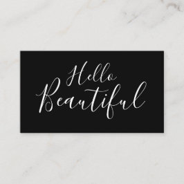 Makeup artist / haarstylistische trendige Visitenk Visitenkarte