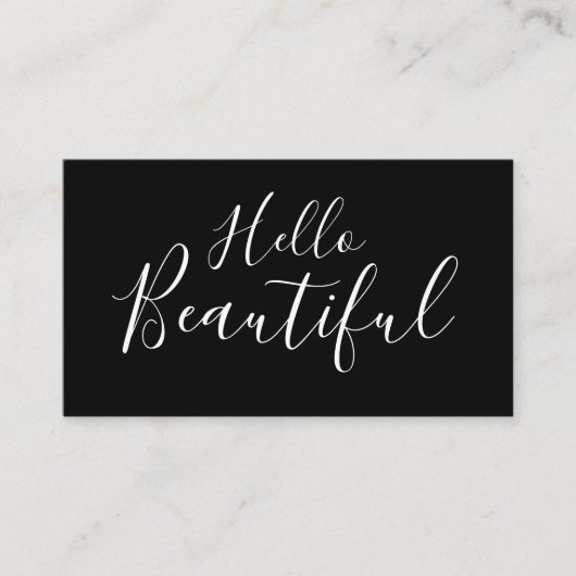 Makeup artist / haarstylistische trendige Visitenk Visitenkarte (Vorderseite)