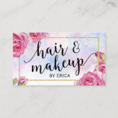 Makeup Artist & Hair Salon Aquädukte Visitenkarte (Vorderseite)