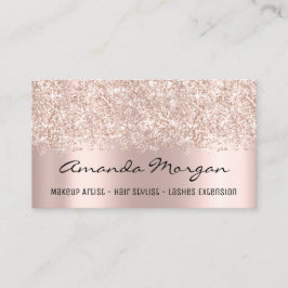 Makeup Artist Hair Salon Eyelash Influencer Rose Visitenkarte