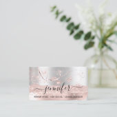 Makeup Artist Hair Salon Lash Extension Grau Visitenkarte (Stehend Vorderseite)