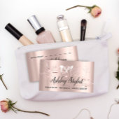 Makeup Artist Hair Salon Lash Logo Blogger Rose Visitenkarte