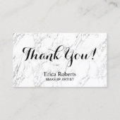 Makeup Artist Hair Salon Moderne Marmortreue Treuekarte (Rückseite)