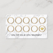 Makeup Artist Hair Salon Moderne Marmortreue Treuekarte (Vorderseite)