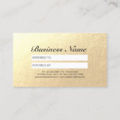 Makeup Artist Hair Stylist Beauty Salon Lash Brows Empfehlungskarte (Rückseite)