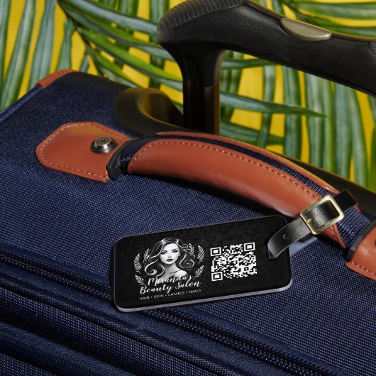 Makeup Artist Hair Stylist Beauty Salon Lash Brows Gepäckanhänger (Vorderseite Insitu 3)