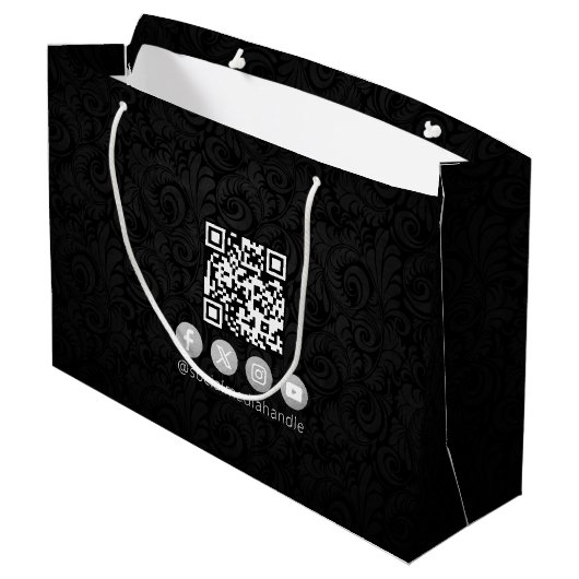 Makeup Artist Hair Stylist Beauty Salon Lash Brows Große Geschenktüte (Rückseite Schrägansicht)