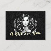 Makeup Artist Hair Stylist Beauty Salon Lash Brows Rabattkarte (Vorderseite)