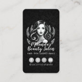 Makeup Artist Hair Stylist Beauty Salon Lash Brows Terminkarte (Vorderseite)