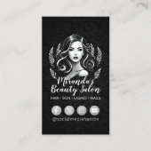 Makeup Artist Hair Stylist Beauty Salon Lash Brows Visitenkarte (Vorderseite)