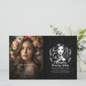 Makeup Artist Hair Stylist Menü Preis Bifold Flyer (Stehend Vorderseite)