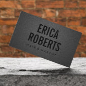 Makeup Artist Hair Stylist Modern Bold Black Visitenkarte