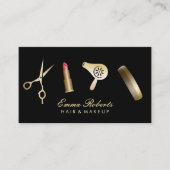 Makeup Artist & Hair Stylist Moderner Schönheitssa Visitenkarte (Vorderseite)