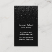 Makeup Artist Hair Stylist Moderner Schönheitssalo Visitenkarte (Rückseite)