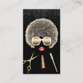 Makeup Artist Hair Stylist Moderner Schönheitssalo Visitenkarte (Vorderseite)