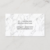 Makeup Artist Hair Stylist Modernes Aquamarines Bl Visitenkarte (Rückseite)