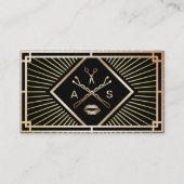 Makeup Artist & Hair Stylist Modernes Gold Visitenkarte (Vorderseite)