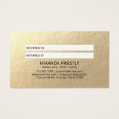 Makeup Artist Hair Stylist Modernes Schwarz-weißes (Rückseite)