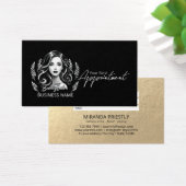 Makeup Artist Hair Stylist Modernes Schwarz-weißes (Schreibtisch)