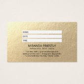 Makeup Artist Hair Stylist Modernes Schwarz-weißes (Rückseite)