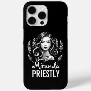 Makeup Artist Hair Stylist Modernes Schwarz-weißes Case-Mate iPhone Hülle