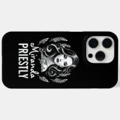 Makeup Artist Hair Stylist Modernes Schwarz-weißes Case-Mate iPhone Hülle (Rückseite (Horizontal))