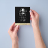 Makeup Artist Hair Stylist Modernes Schwarz-weißes Flyer (Gruppe)