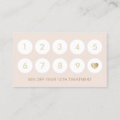 Makeup Artist Hair Stylist Rose Loyalität Treuekarte (Rückseite)