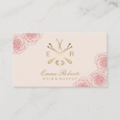 Makeup Artist Hair Stylist Rose Loyalität Treuekarte (Vorderseite)