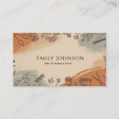 Makeup Artist Hair Stylist Salon Modern Visitenkarte (Vorderseite)