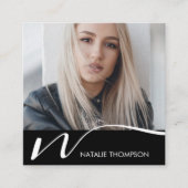 Makeup Artist Hairstylist Nail Tech Beauty Salon Quadratische Visitenkarte (Vorderseite)