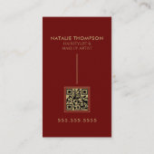 Makeup Artist Hairstylist Nail Tech Beauty Salon Visitenkarte (Rückseite)